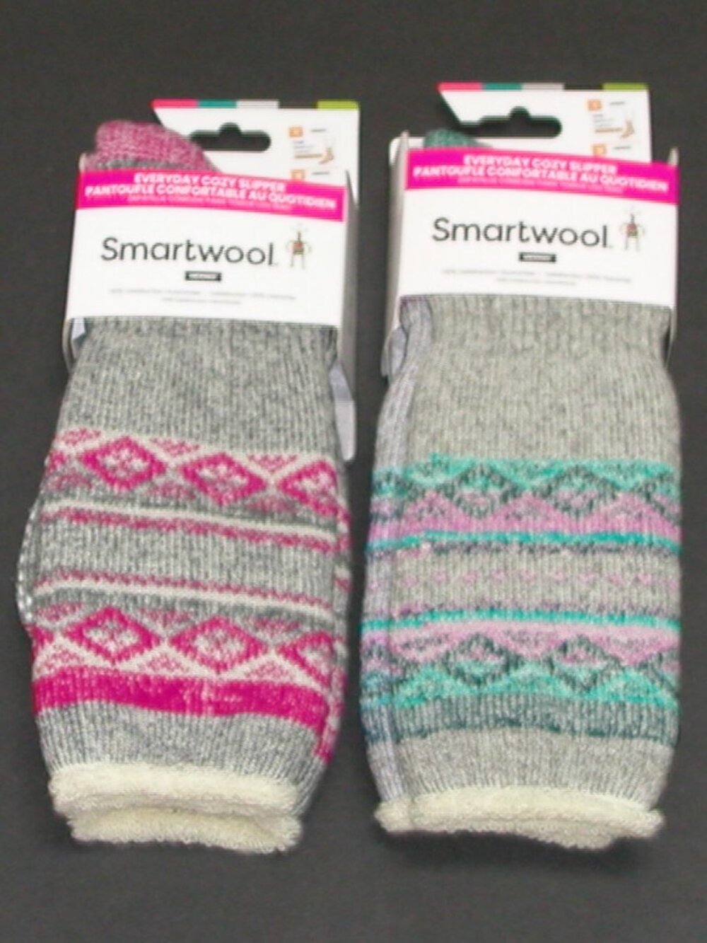Two Pairs SmartWool Everyday Maximum Cushion Cozy Crew Slipper Socks Men's Large